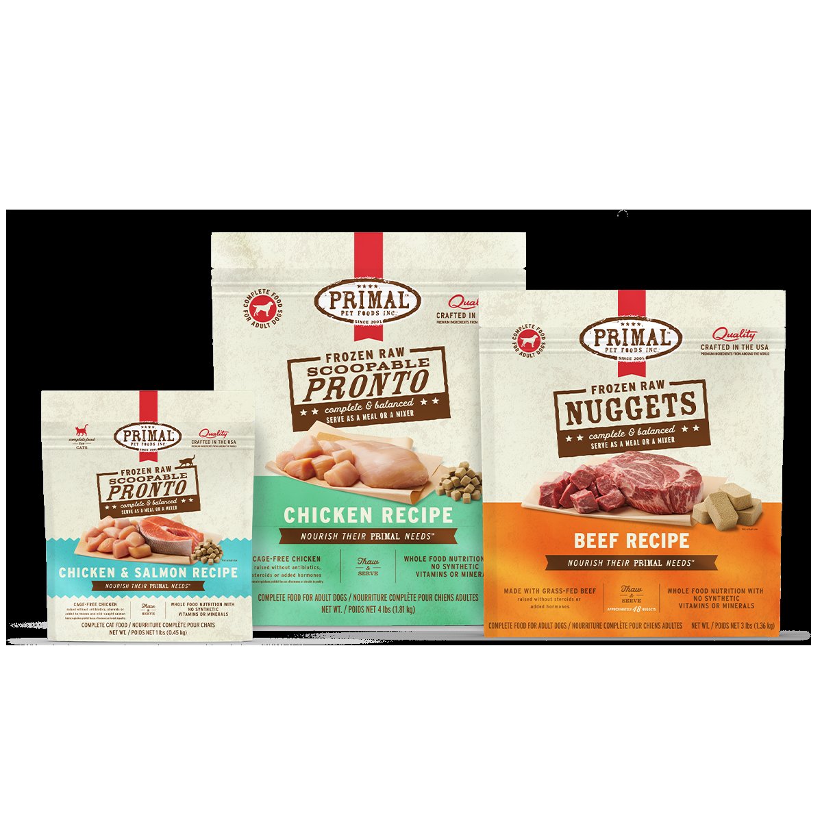 Canine Raw Frozen Formulas Primal Pet Foods