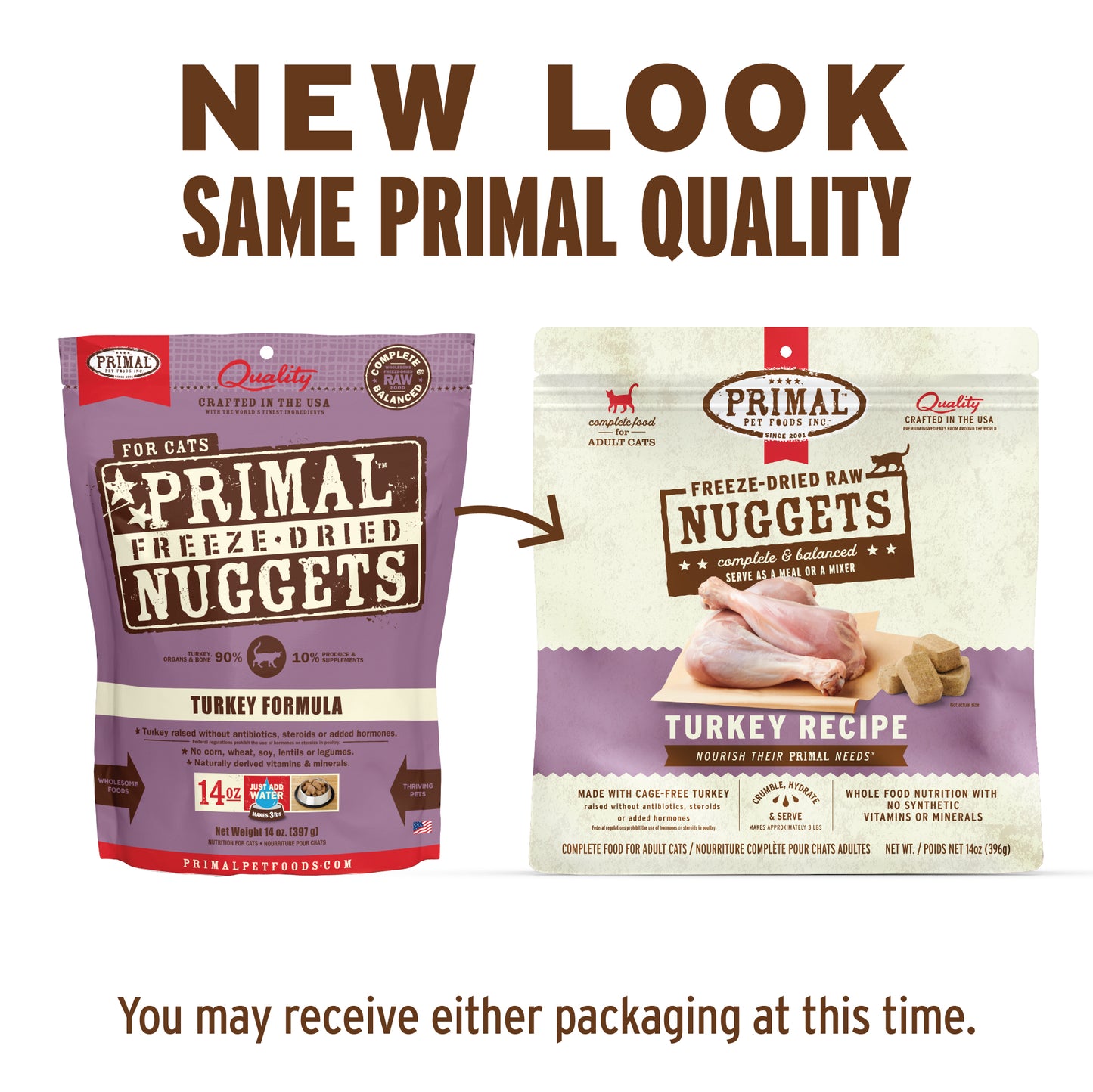 Freeze-Dried Raw Nuggets Cat Food - Turkey Recipe