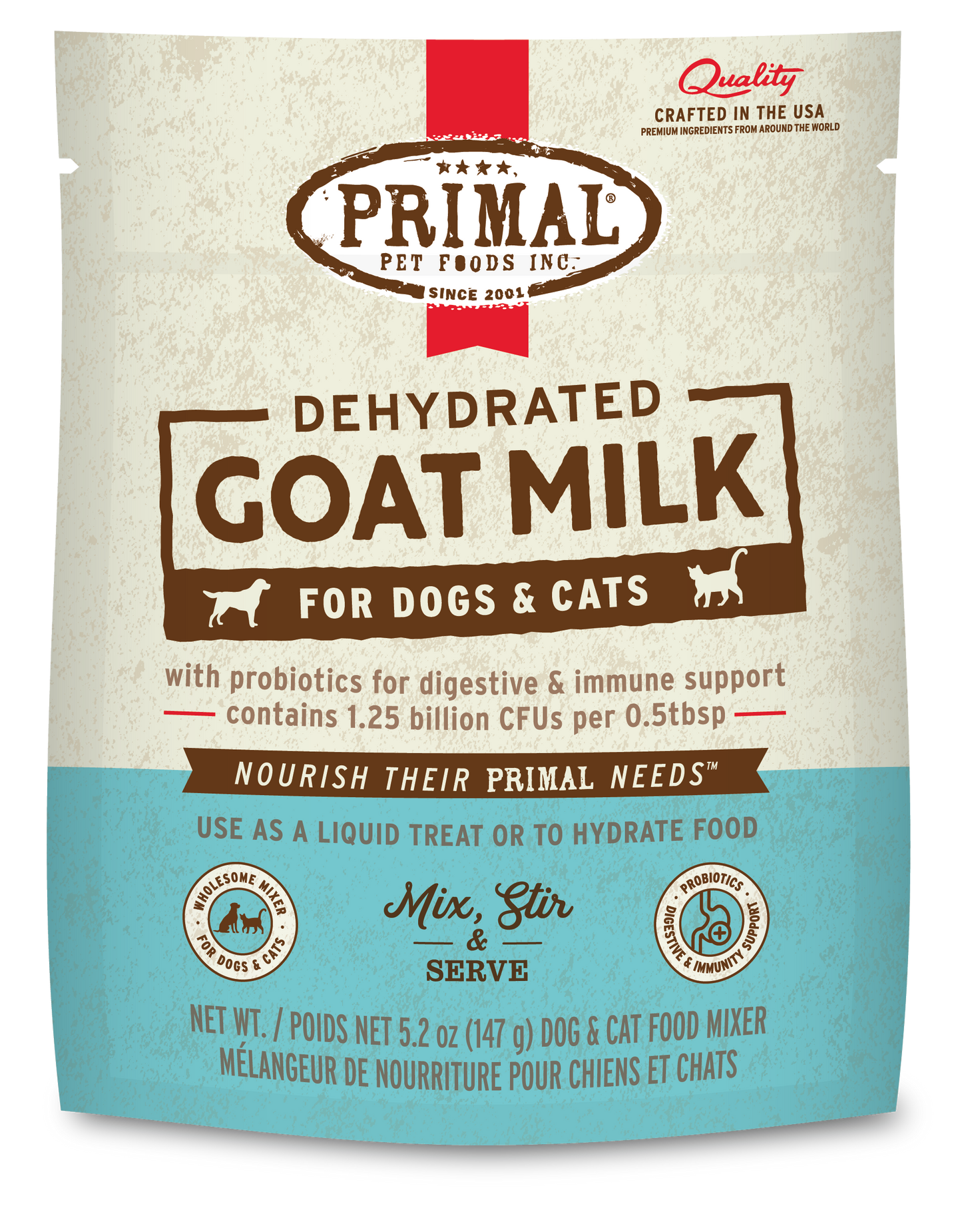 Dehydrated Goat Milk for Dogs and Cats