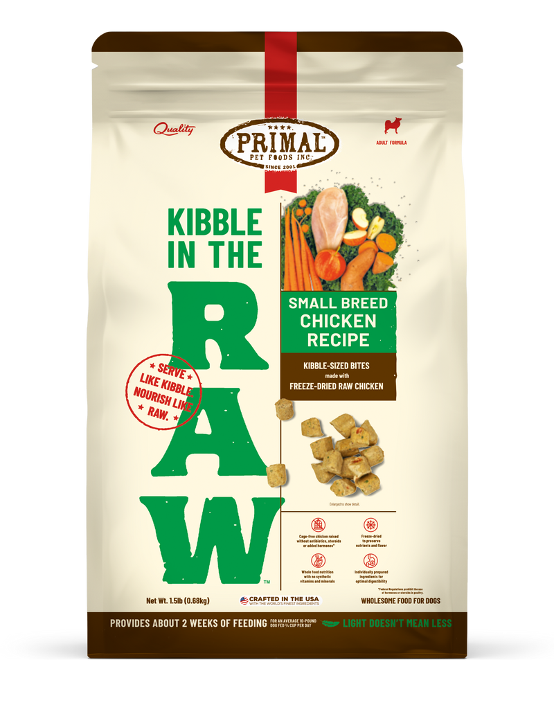 Kibble in the Raw <br> Small Breed Chicken Recipe
