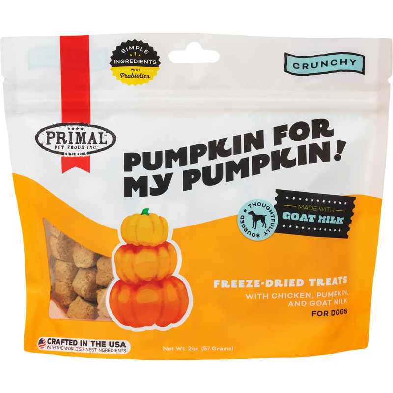 Pumpkin for my Pumpkin <br> Chicken, Pumpkin, & Goat Milk Treats – for Dogs