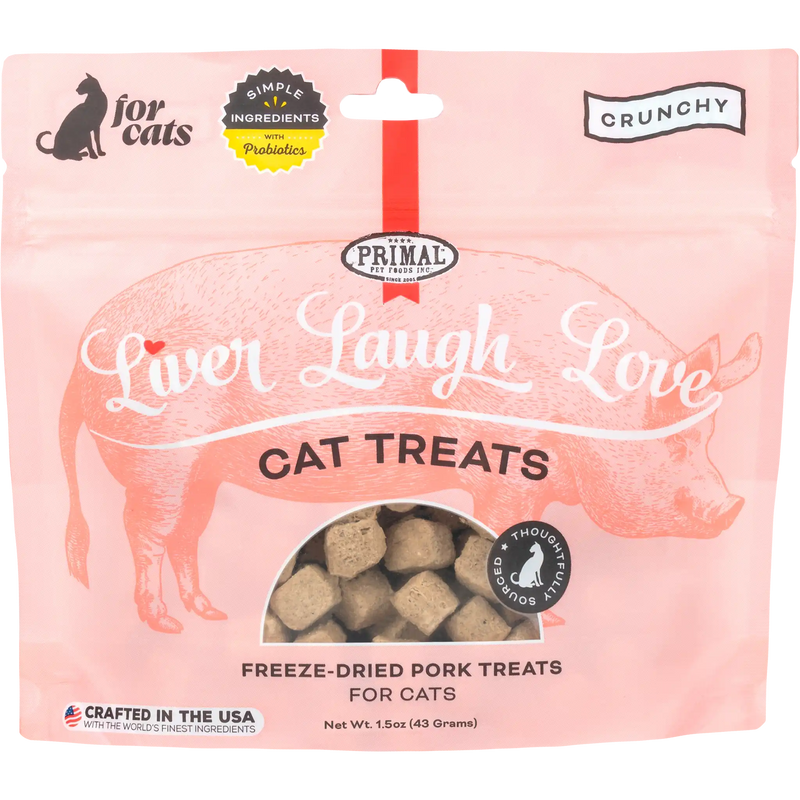 Liver Laugh Love <br>Pork Freeze-Dried Treats – for Cats