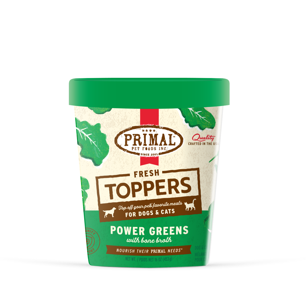 Fresh Toppers for Cat & Dog Food - Power Greens Recipe