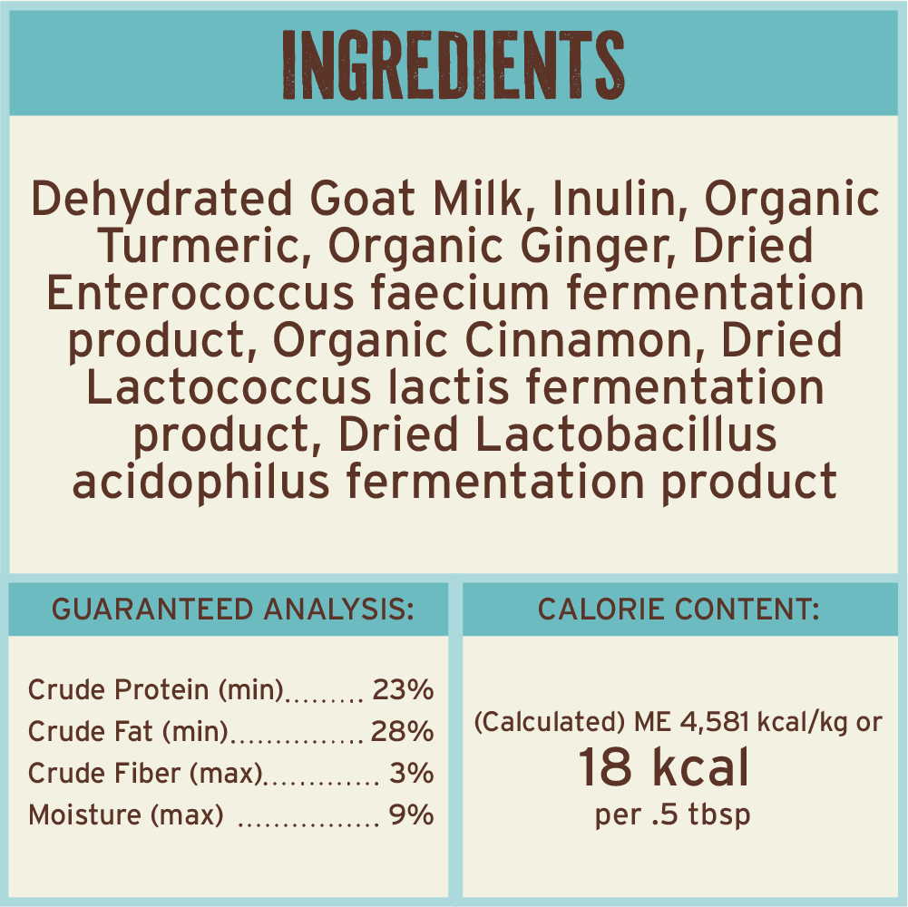 Dehydrated Goat Milk for Dogs and Cats
