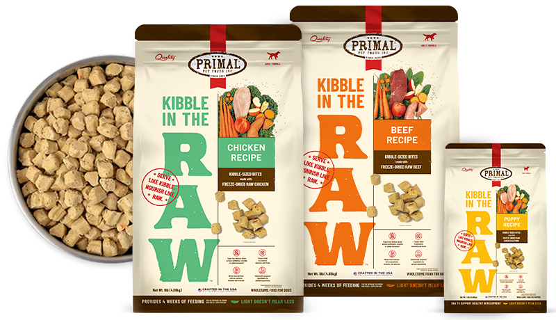 Max Kibble Kibble in the Raw Food for Dogs – Primal Pet Foods