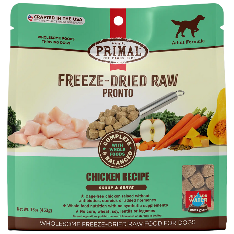 Freeze-Dried Raw Pronto <br> Chicken Recipe