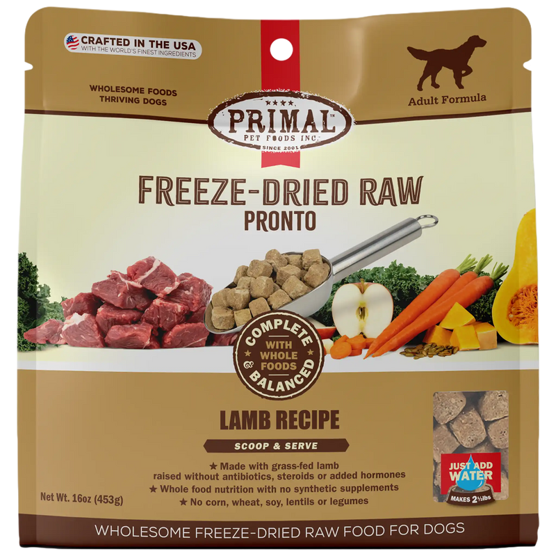 Freeze-Dried Raw Pronto <br> Lamb Recipe