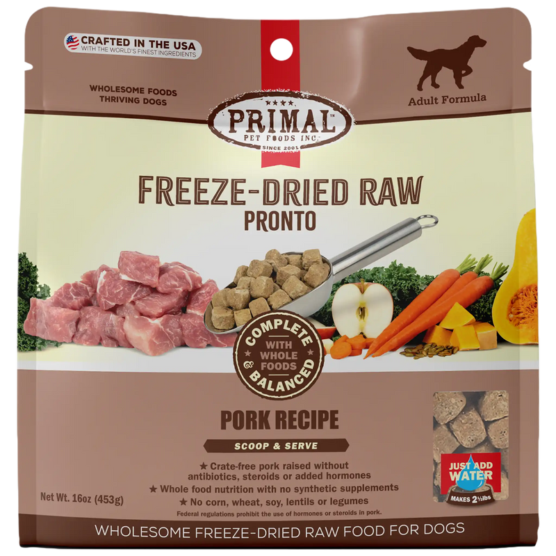 Freeze-Dried Raw Pronto <br> Pork Recipe