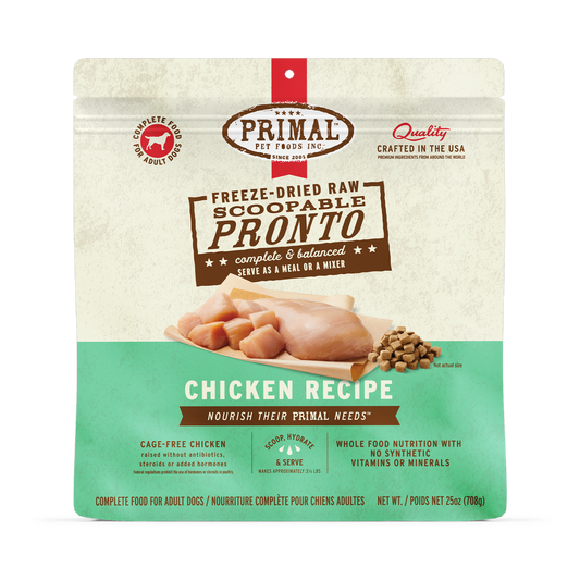 Freeze-Dried Raw Scoopable Pronto Dog Food - Chicken Recipe