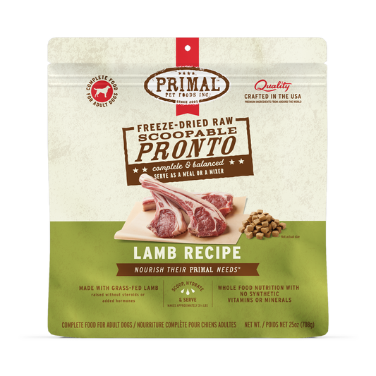 Freeze-Dried Raw Scoopable Pronto Dog Food - Lamb Recipe
