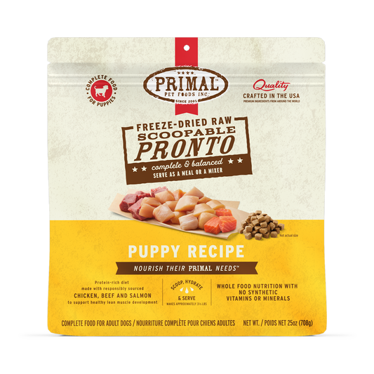 Freeze-Dried Raw Scoopable Pronto Dog Food - Puppy Recipe
