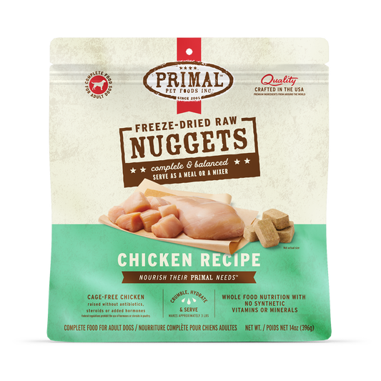 Freeze-Dried Raw Nuggets Dog Food <br> Chicken Recipe