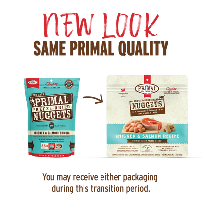 Freeze-Dried Raw Nuggets Cat Food - Chicken & Salmon Recipe