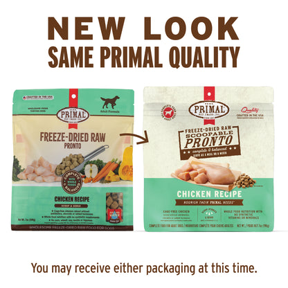 Freeze-Dried Raw Scoopable Pronto Dog Food - Chicken Recipe