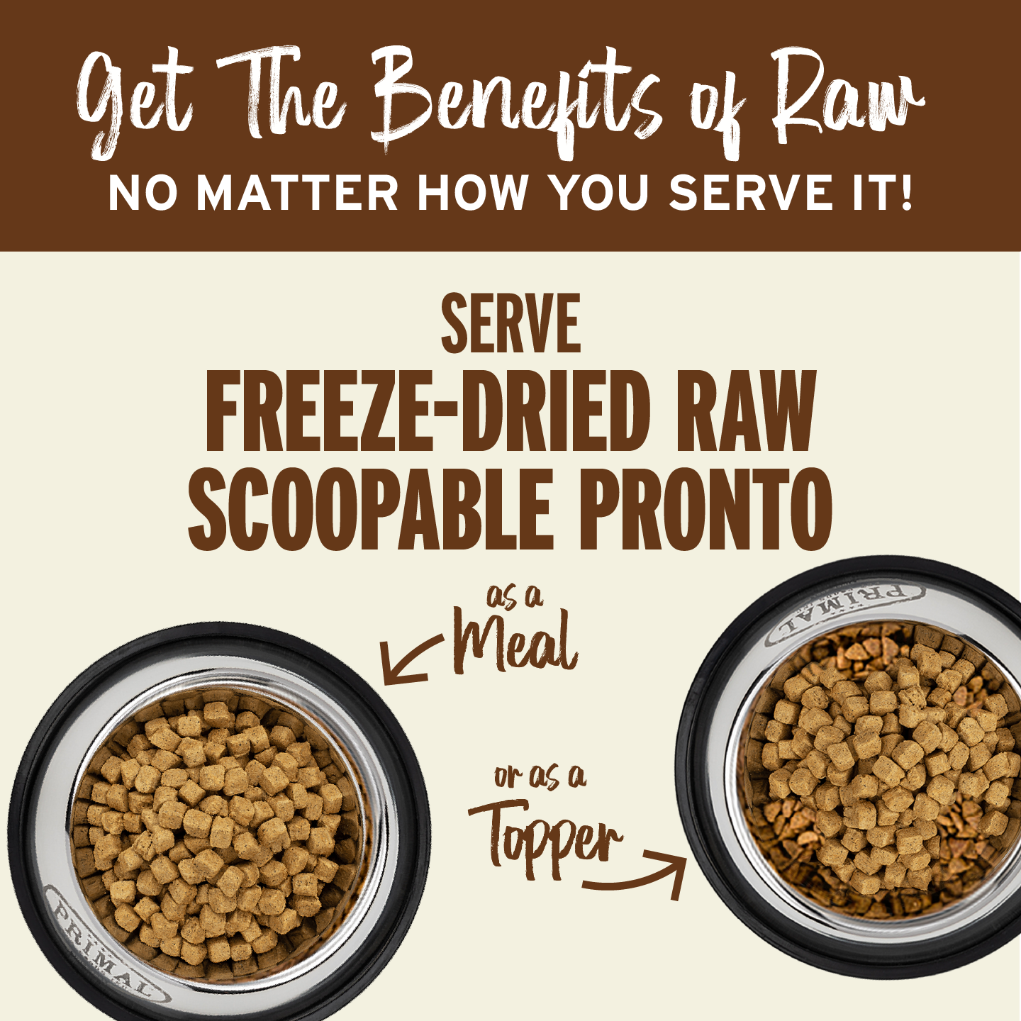 Freeze-Dried Raw Scoopable Pronto Dog Food - Puppy Recipe