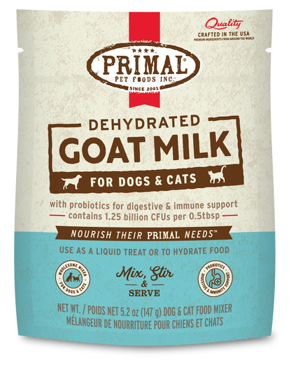 Dehydrated Goat Milk for Dogs and Cats