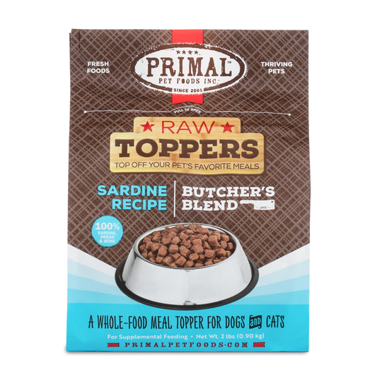 Butcher’s Blend Raw Toppers for Cat & Dog <br> Sardine Recipe