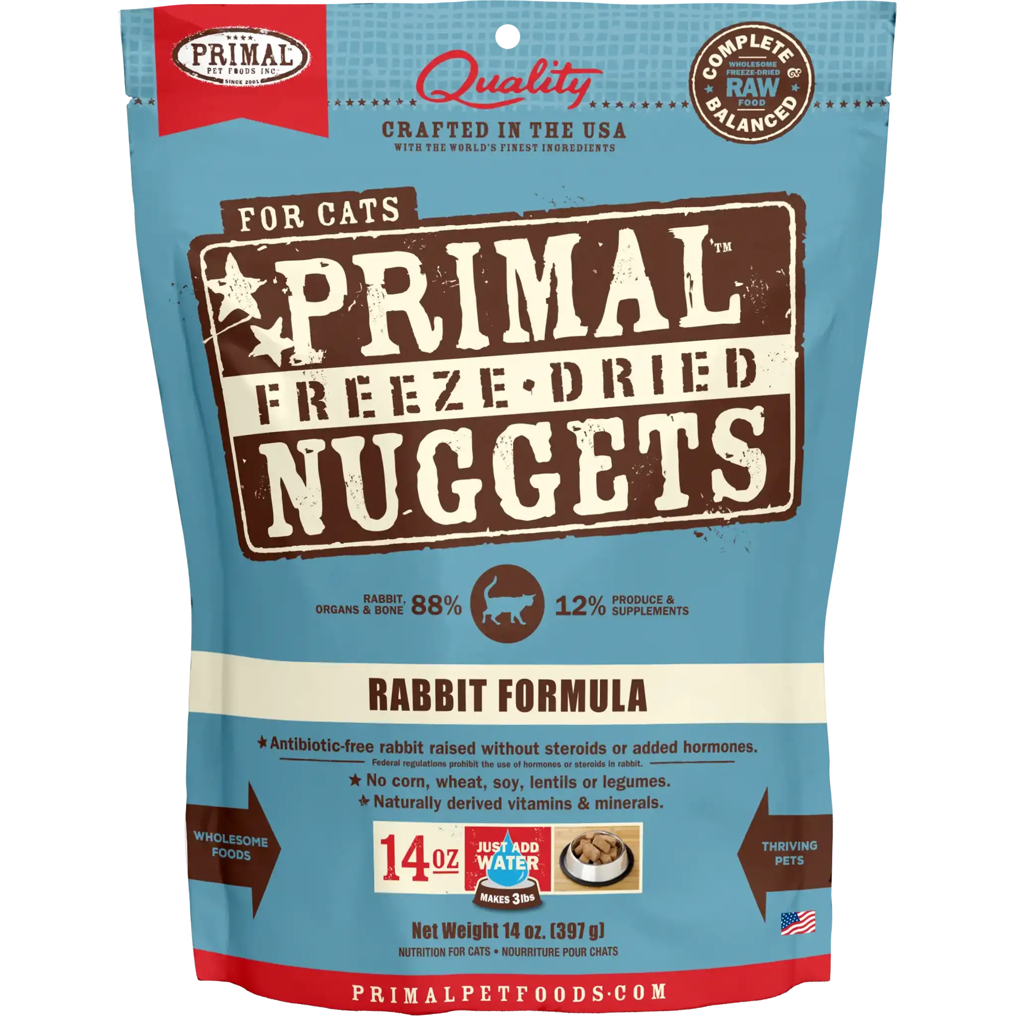 Feline Freeze Dried Nuggets Rabbit Primal Pet Foods