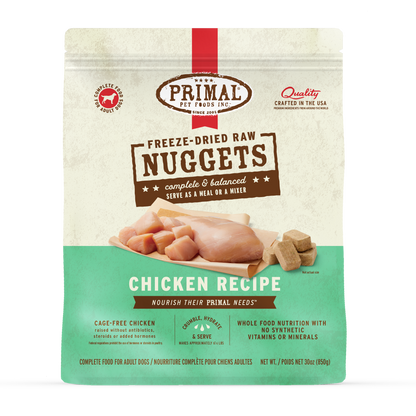 Freeze-Dried Raw Nuggets Dog Food - Chicken Recipe