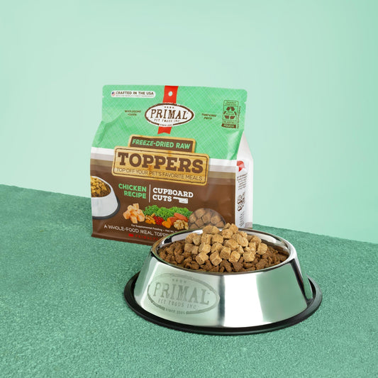 Cupboard Cuts Freeze-Dried Raw Toppers for Cat & Dog <br> Chicken Recipe