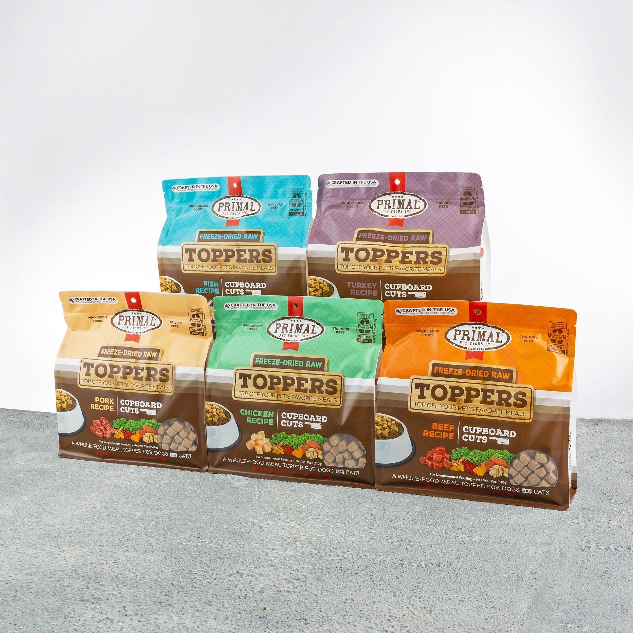 Freeze Dried Raw Toppers for Cat Dog Food Cupboard Cuts Primal Pet Foods