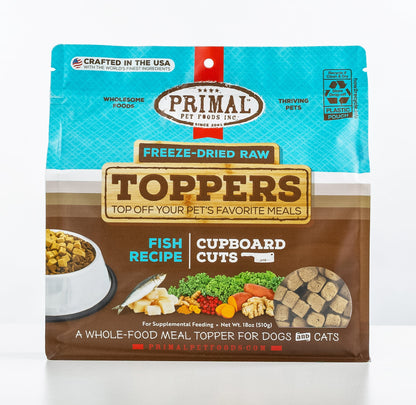 Cupboard Cuts Freeze-Dried Raw Toppers for Cat & Dog <br> Fish Recipe