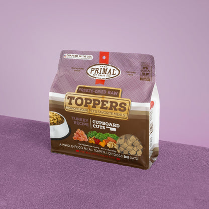 Cupboard Cuts Freeze-Dried Raw Toppers for Cat & Dog <br> Turkey Recipe