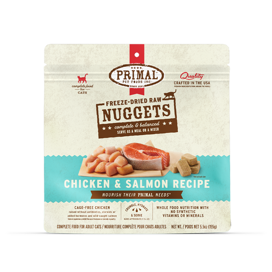 Freeze-Dried Raw Nuggets Cat Food <br> Chicken & Salmon Recipe