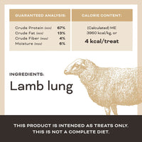 Let's All Get a Lung <br>Lamb Lung Treats – for Dogs