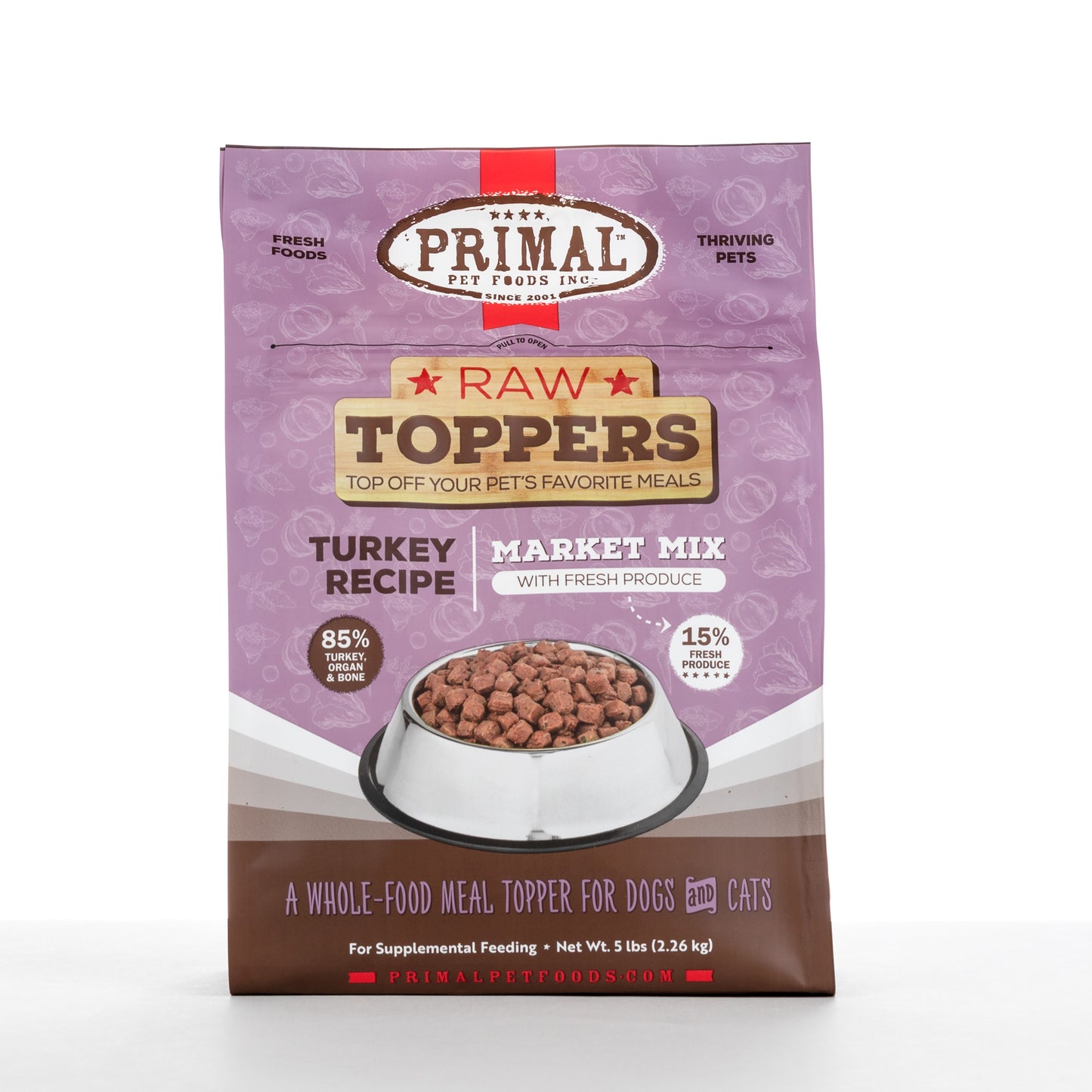 Market Mix Raw Topper for Cat & Dog <br> Turkey Recipe