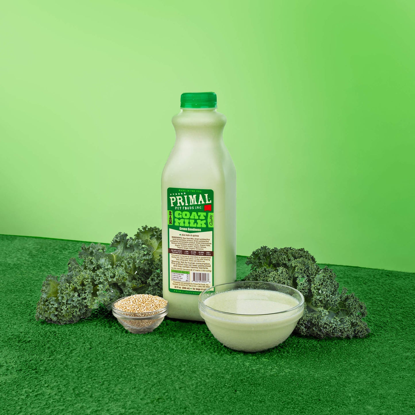 Raw Goat Milk for Cats & Dogs <br> Green Goodness Recipe