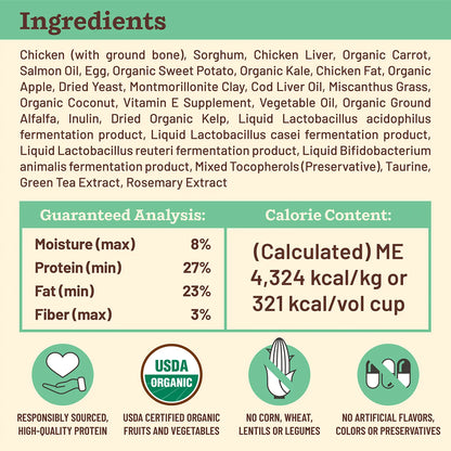 Kibble in the Raw Dog Food <br> Chicken Recipe