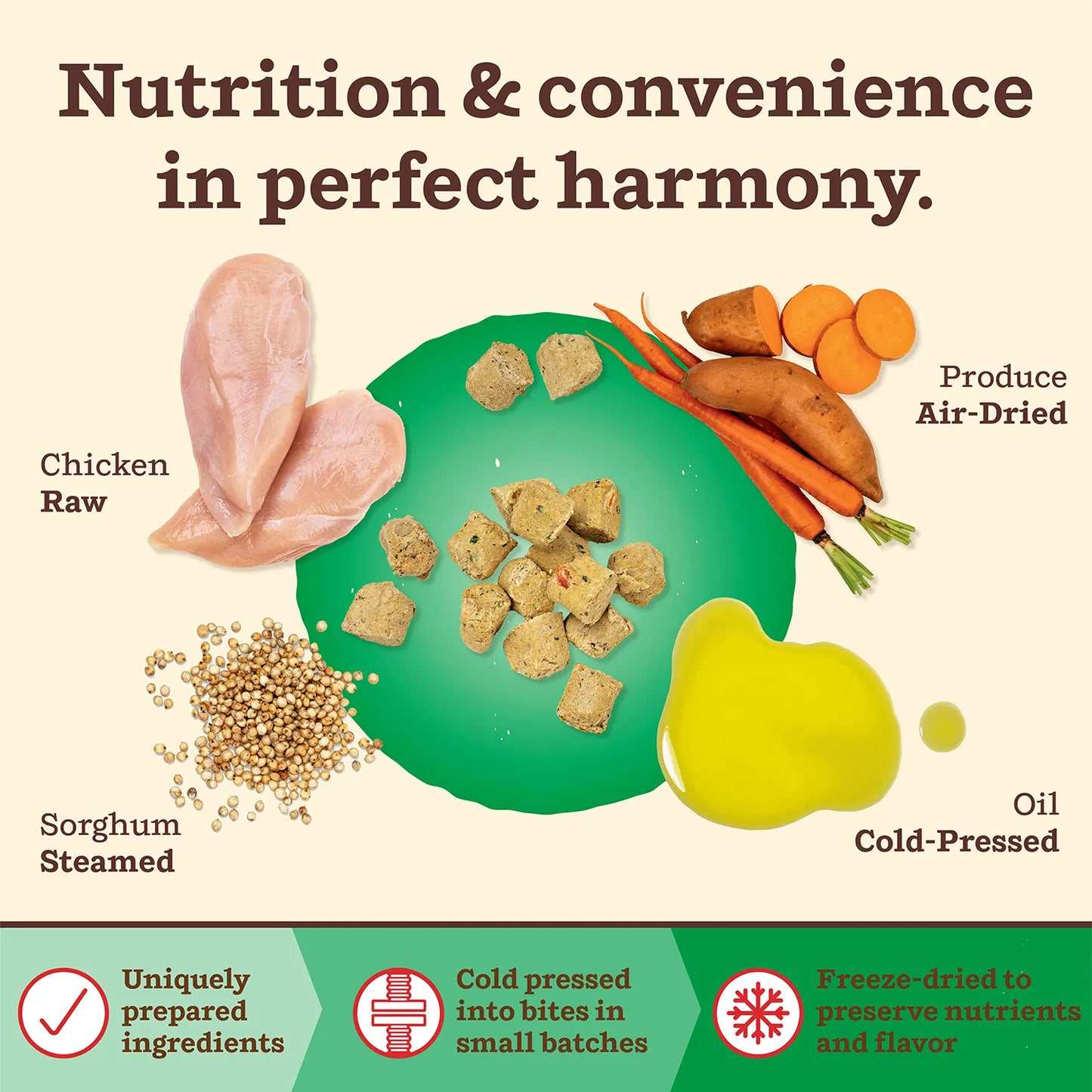 Kibble in the Raw Dog Food <br> Small Breed Chicken Recipe