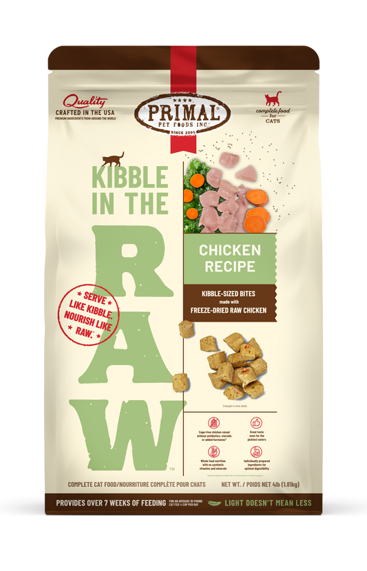 Kibble in the Raw Cat Food - Chicken Recipe