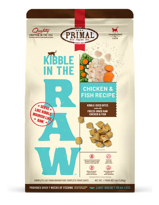 Kibble in the Raw Cat Food <br> Chicken & Fish Recipe