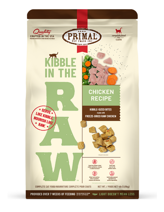 Kibble in the Raw Cat Food <br> Chicken Recipe