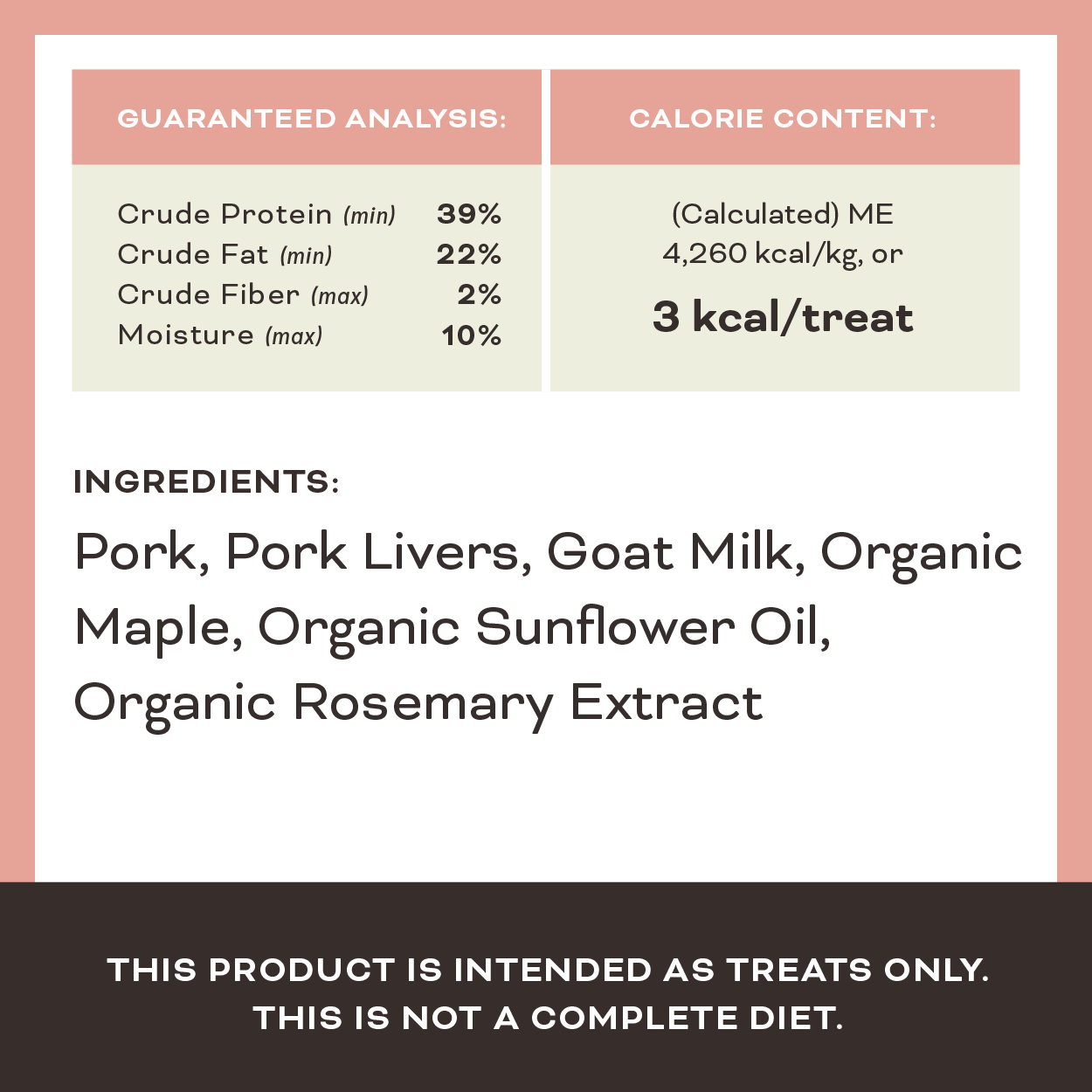 Freeze-Dried Raw Dog Treats - You Maple My Day
