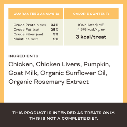 Freeze-Dried Raw Dog Treats - Pumpkin for My Pumpkin