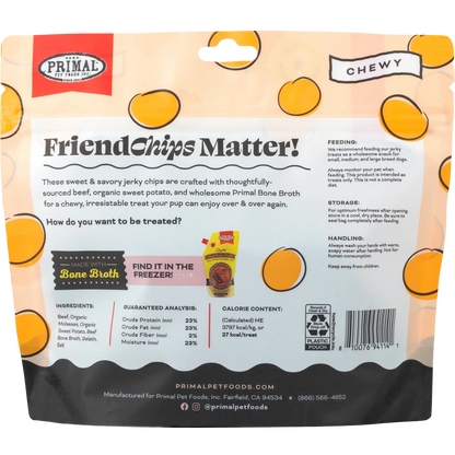 FriendChips Matter Jerky Treats for Dogs <br> Beef Recipe