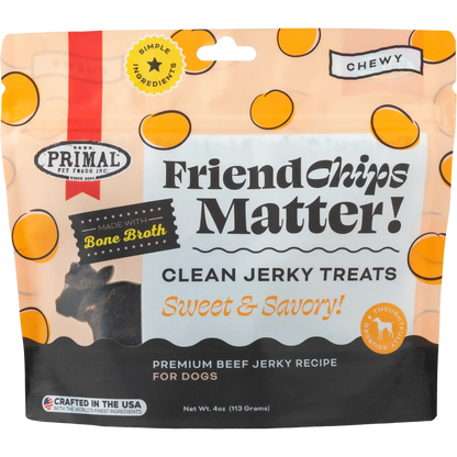 FriendChips Matter Jerky Treats for Dogs <br> Beef Recipe