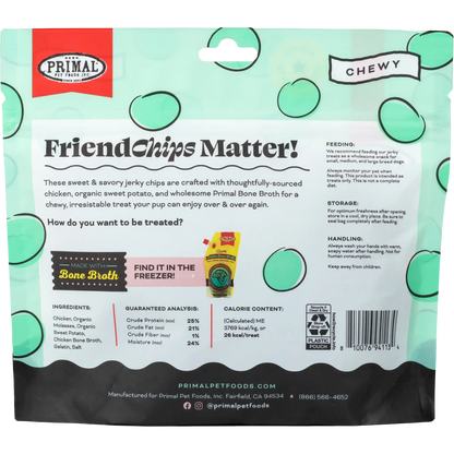 FriendChips Matter Jerky Treats for Dogs <br> Chicken Recipe