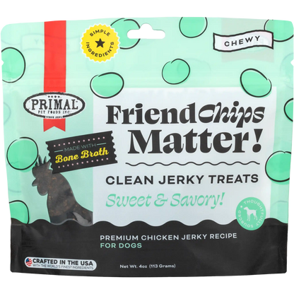 FriendChips Matter Jerky Treats for Dogs <br> Chicken Recipe