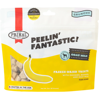 Freeze-Dried Raw Dog Treats <br> Peelin’ Fantastic