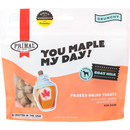 Freeze-Dried Raw Dog Treats <br> You Maple My Day