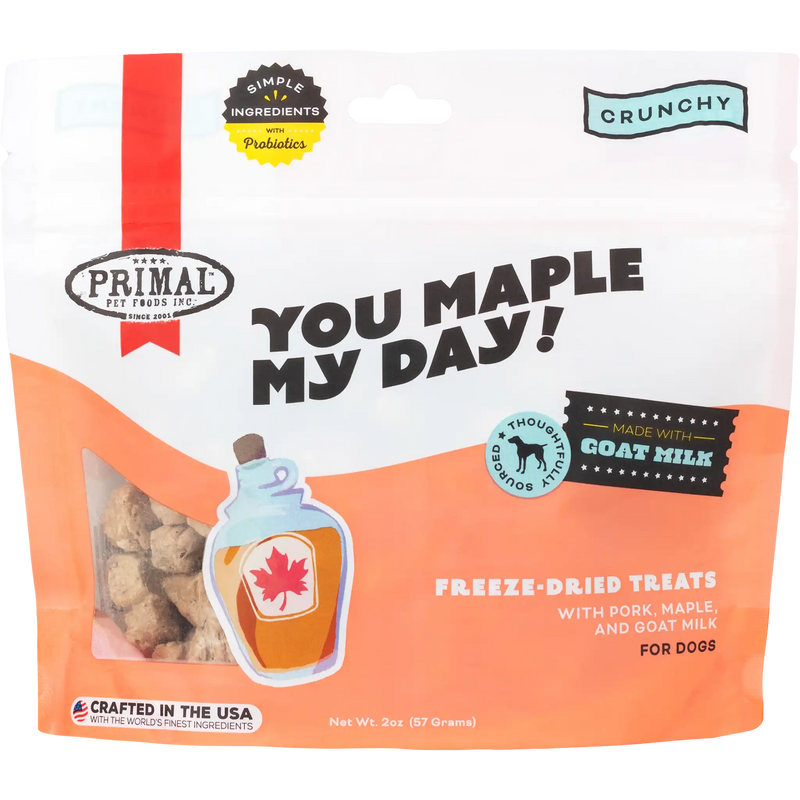 You Maple My Day <br>Pork, Maple, & Goat Milk Treats – for Dogs