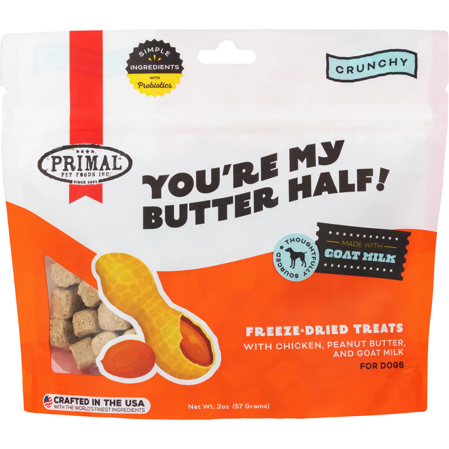 Freeze-Dried Raw Dog Treats <br> You're My Butter Half