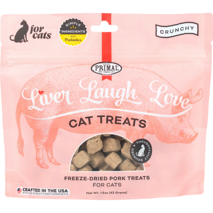 Liver Laugh Love Freeze-Dried Treats for Cats <br> Pork Liver Recipe