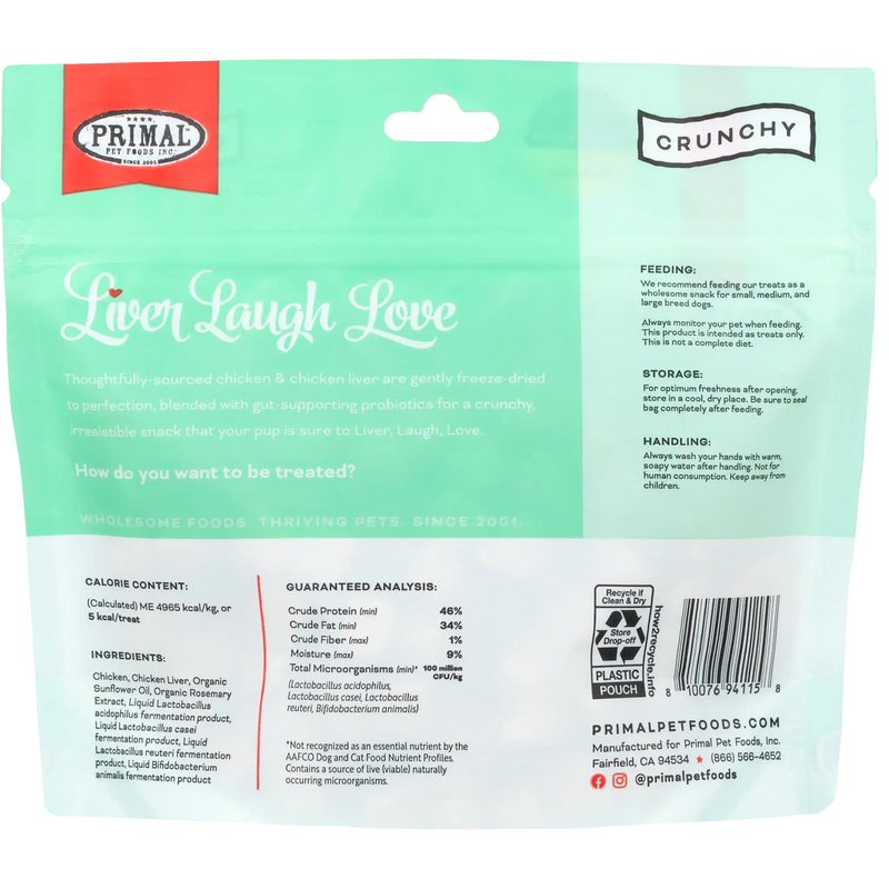 Liver Laugh Love <br>Chicken Freeze-Dried Treats – for Dogs