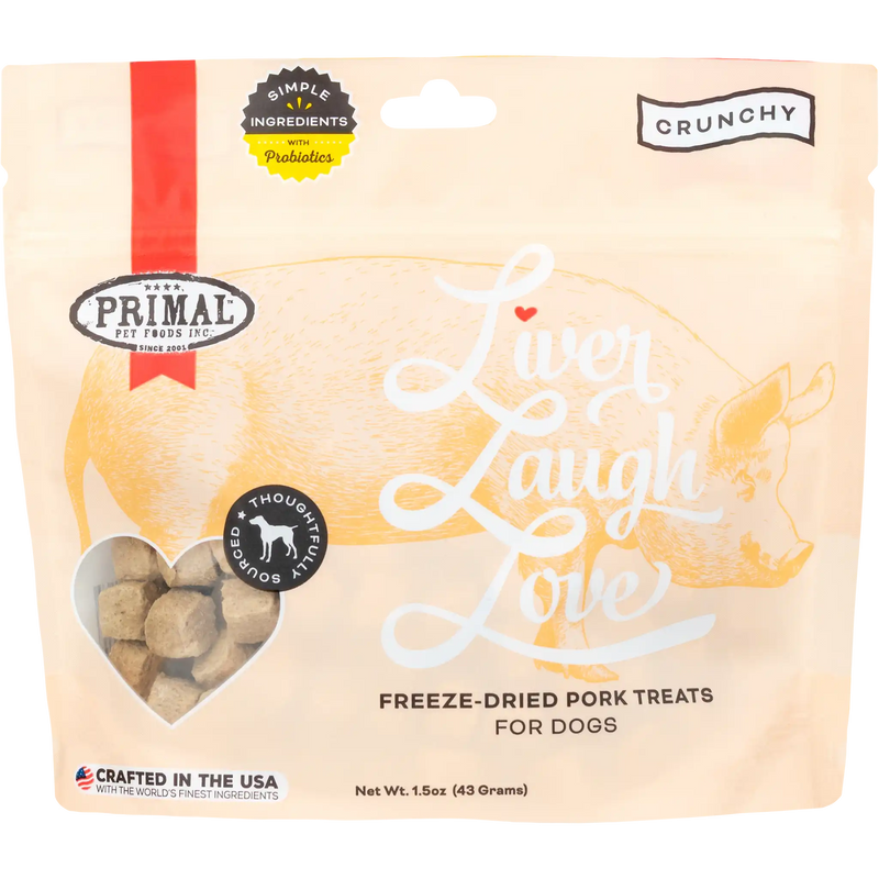 Liver Laugh Love <br>Pork Freeze-Dried Treats – for Dogs