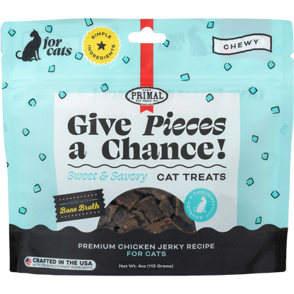 Give Pieces a Chance Jerky Treats for Cats <br> Chicken Recipe